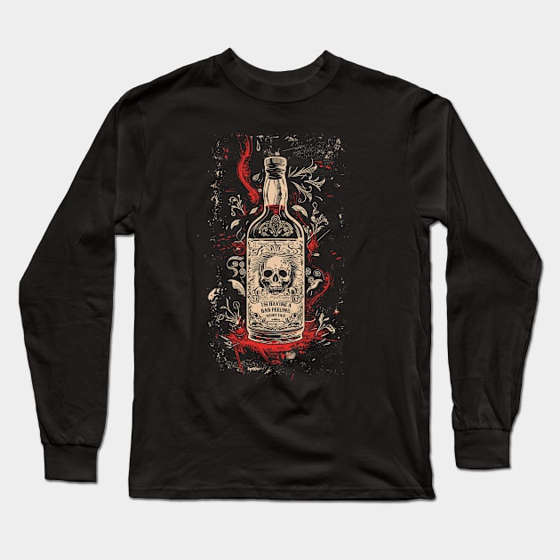 Bad Feeling - skull label Long Sleeve T-Shirt by LoffDesign
